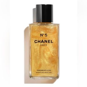 New! Chanel N°5 Gold Fragments Shimmering Gel For Body! 8.4oz